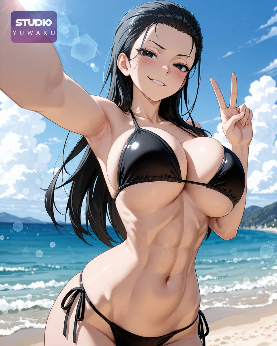 图片[1]-Fun at the Beach | 海辺での秘密の快楽-pixiv插画-作品交流服务