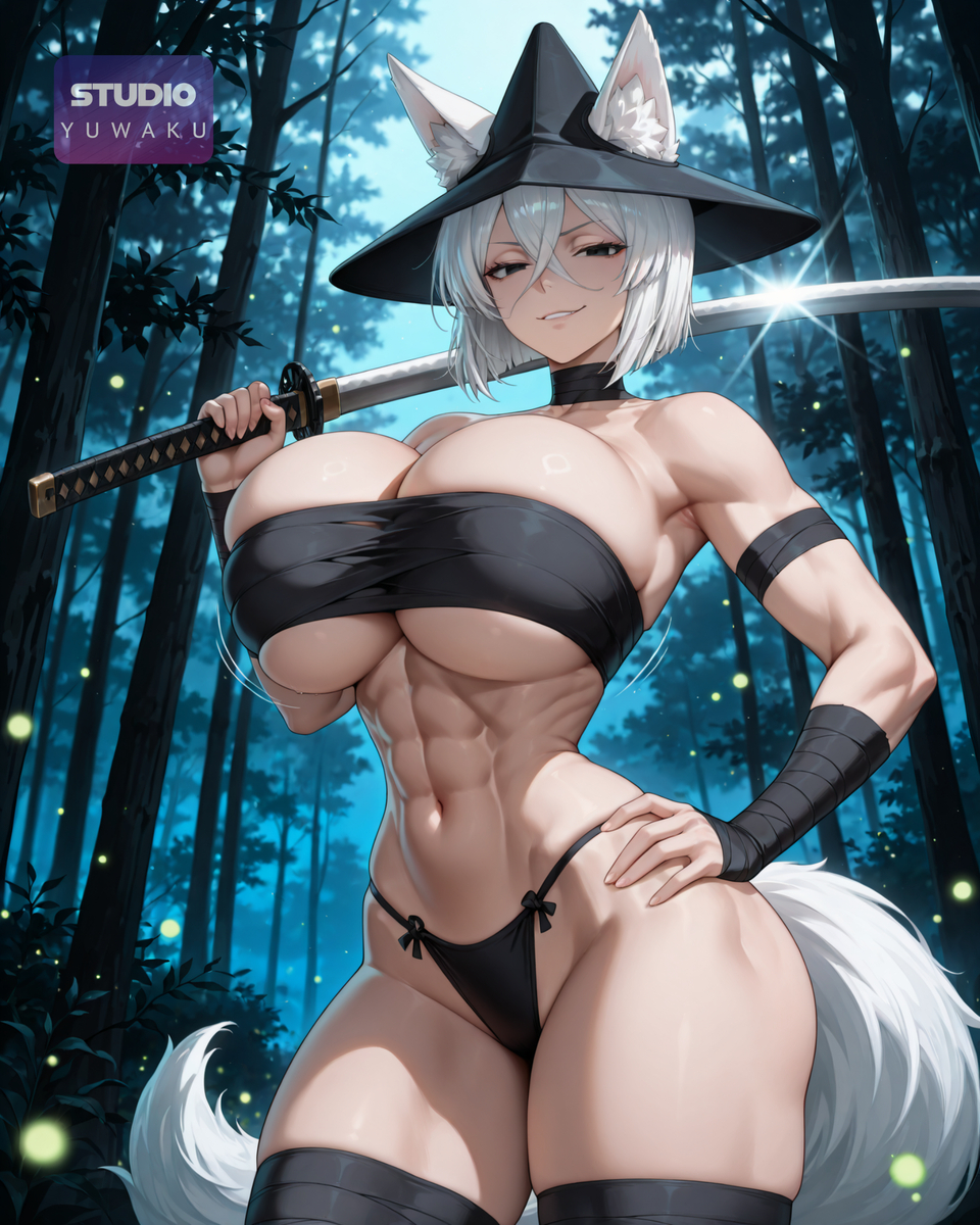 Foxgirl Shinobi | 狐娘の忍び-pixiv插画-作品交流服务