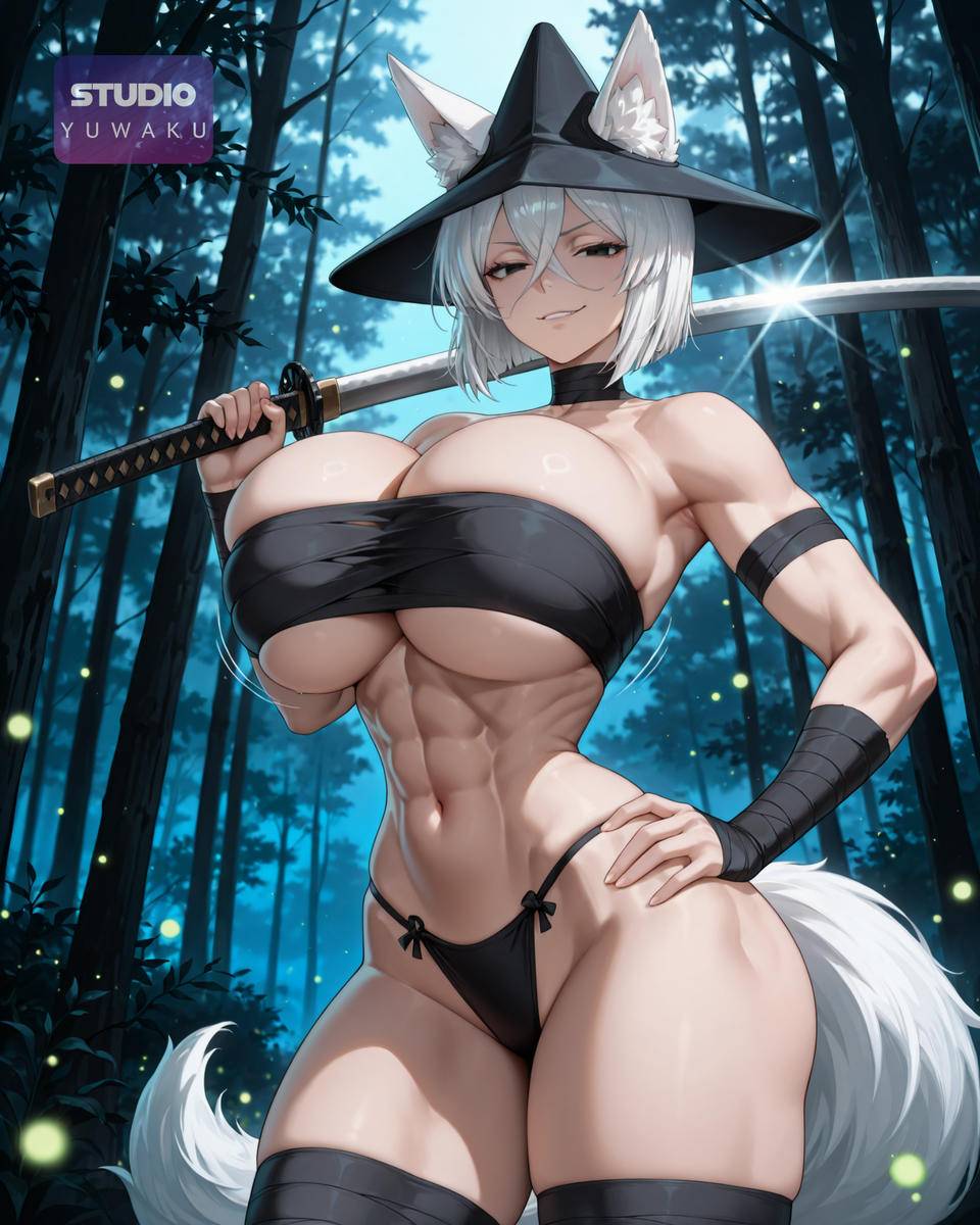 Foxgirl Shinobi | 狐娘の忍び-pixiv插画-作品交流服务