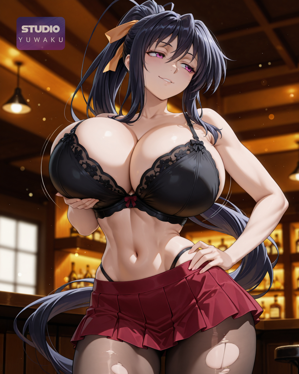 Akeno Himejima | 姫島朱乃-pixiv插画-作品交流服务