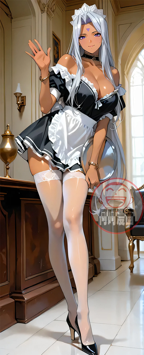 Urd maid 乌璐德女仆装-pixiv插画-作品交流服务