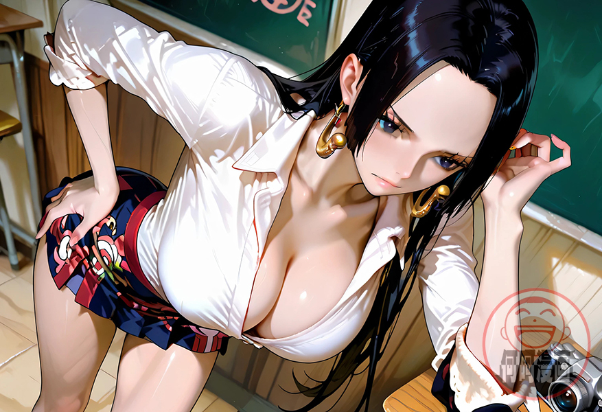Boa·Hancock 女帝 ボア・ハンコック jk制服-pixiv插画-作品交流服务