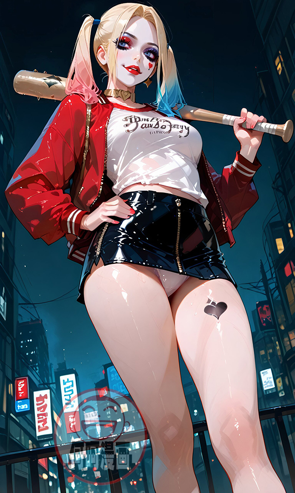 HarleyQuinn 哈莉奎因（小丑女）-pixiv插画-作品交流服务