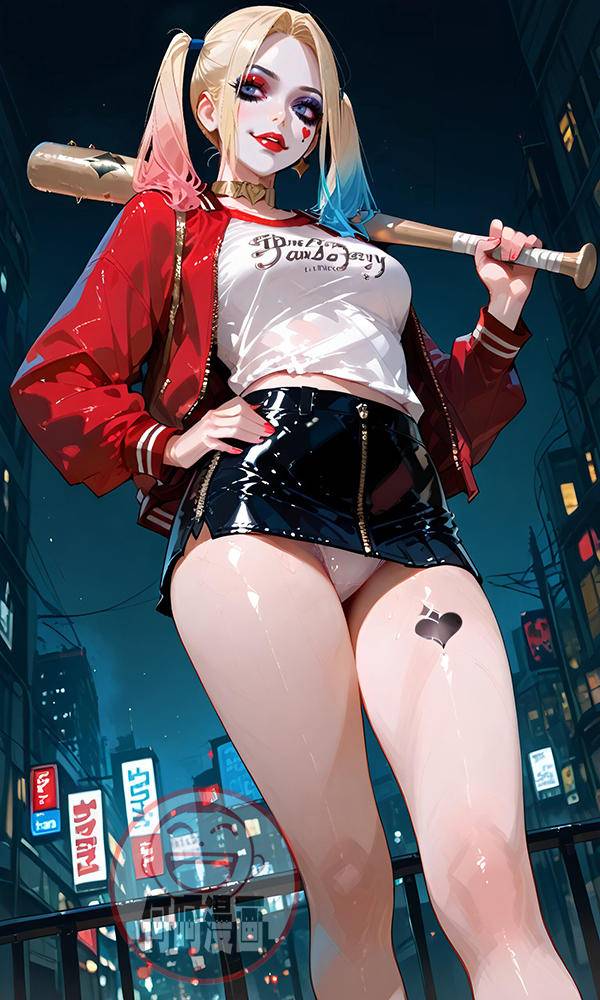 HarleyQuinn 哈莉奎因（小丑女）-pixiv插画-作品交流服务