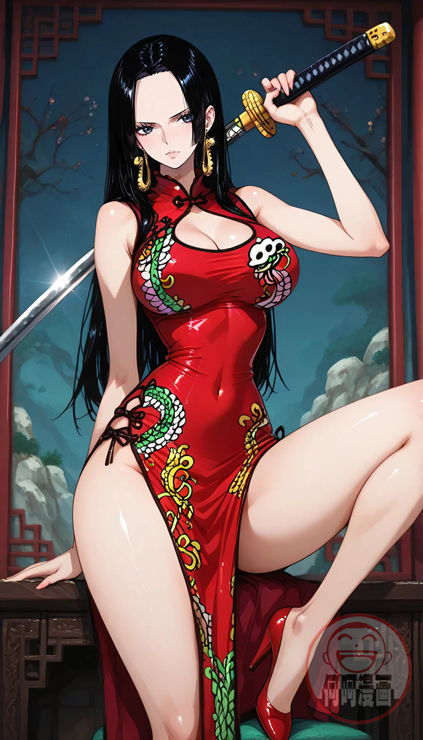 Boa·Hancock 女帝 ボア・ハンコック 旗袍-pixiv插画-作品交流服务