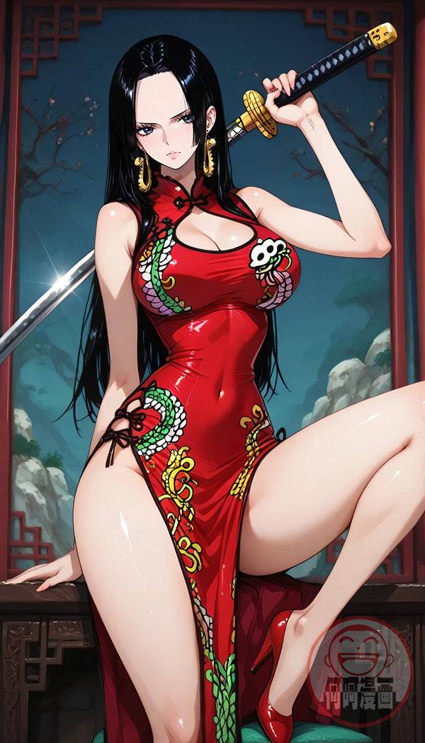 Boa·Hancock 女帝 ボア・ハンコック 旗袍-pixiv插画-作品交流服务