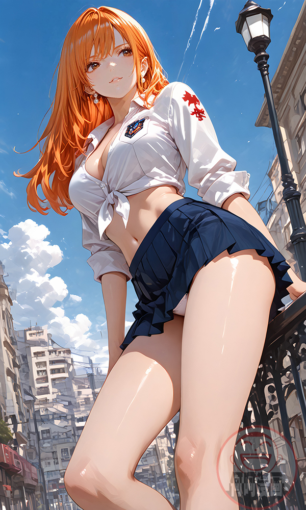 Nami JK制服 school girl-pixiv插画-作品交流服务