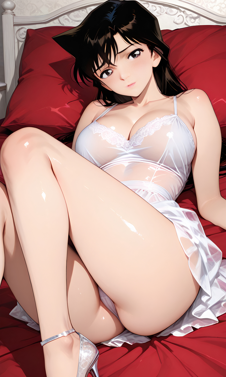 毛利蘭 Mouri Ran white dress-pixiv插画-作品交流服务