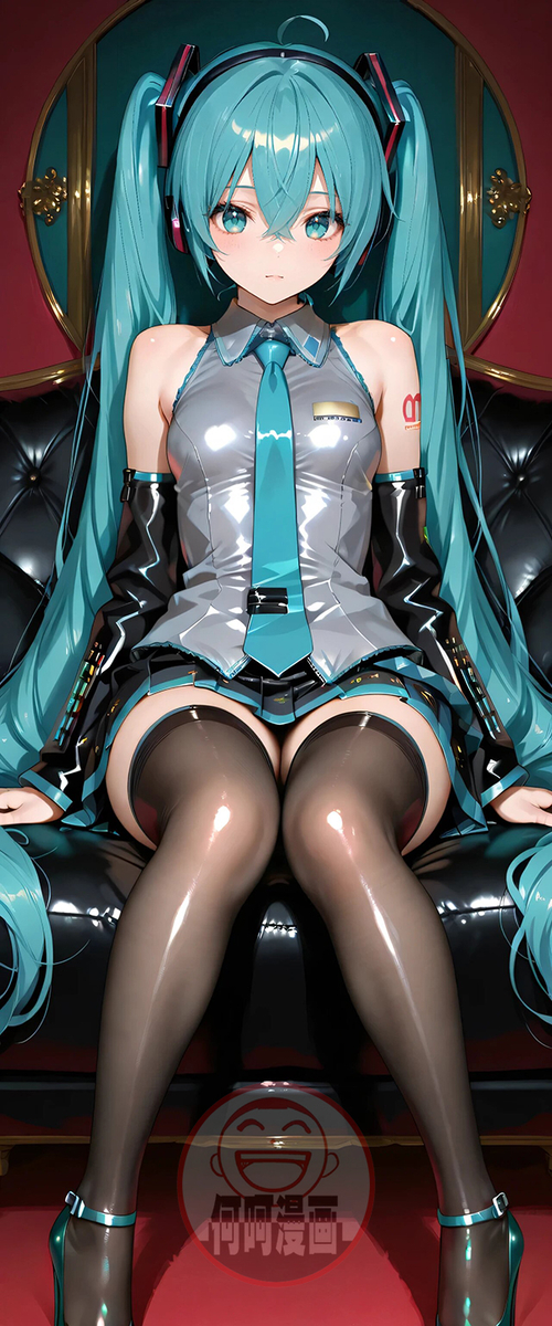 Miku 初音 black stockings-pixiv插画-作品交流服务