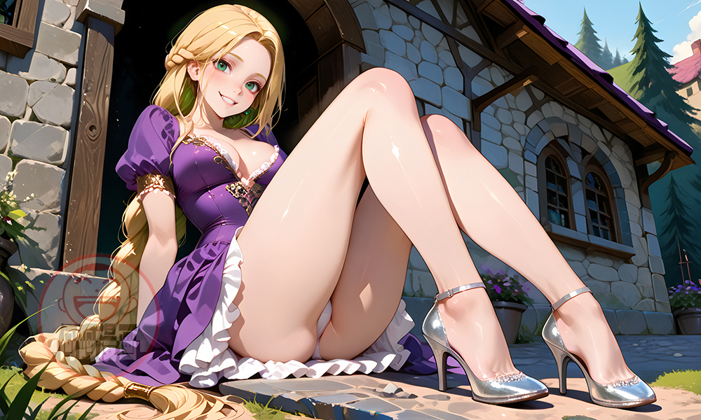 Rapunzel 长发公主 nice legs-pixiv插画-作品交流服务