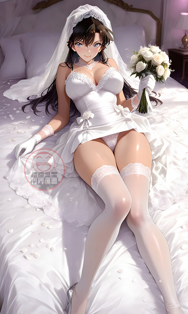 Mouri Ran 毛利蘭  婚纱 Wedding Dress-pixiv插画-作品交流服务