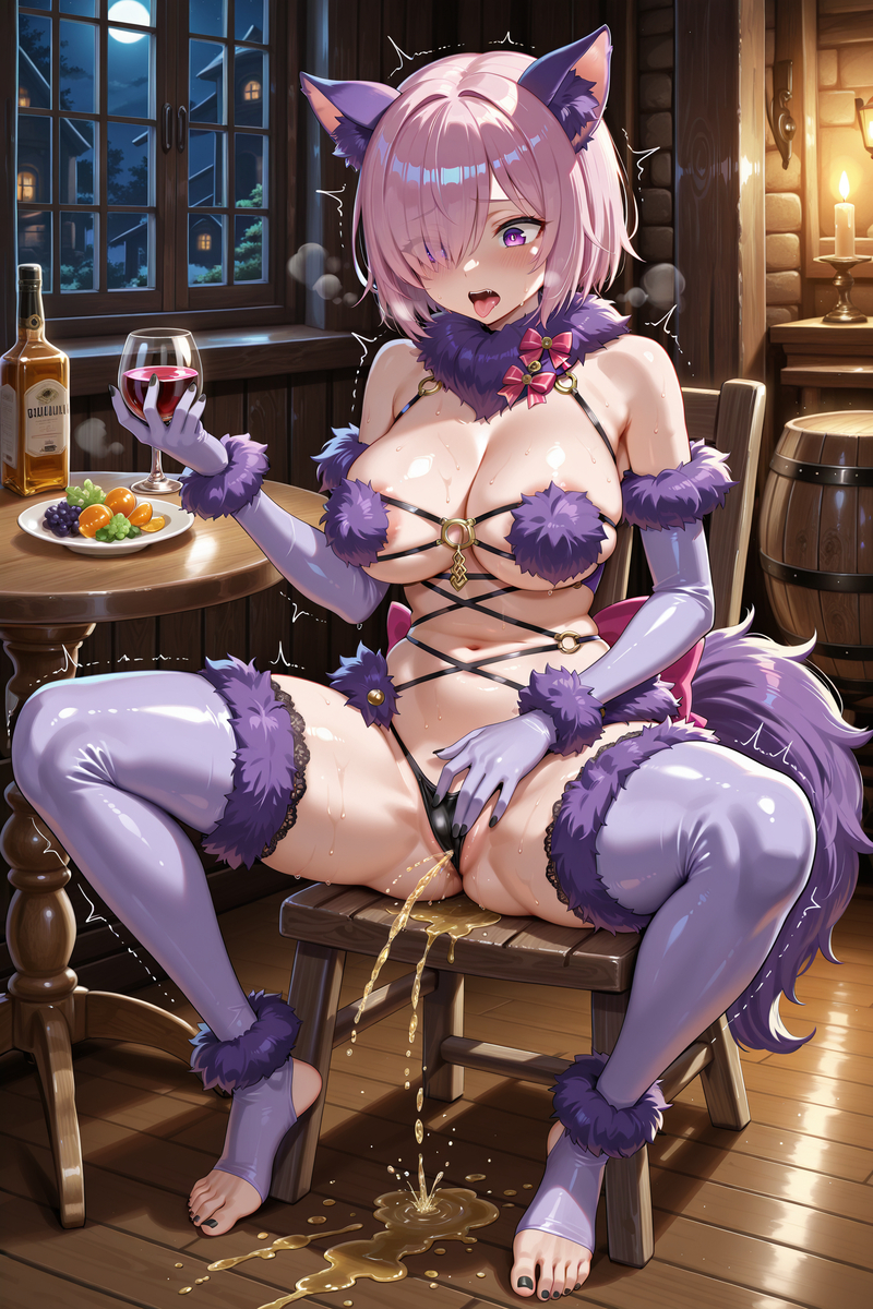 很明显玛修喝醉了 绝对不是酒有问题-pixiv插画-作品交流服务