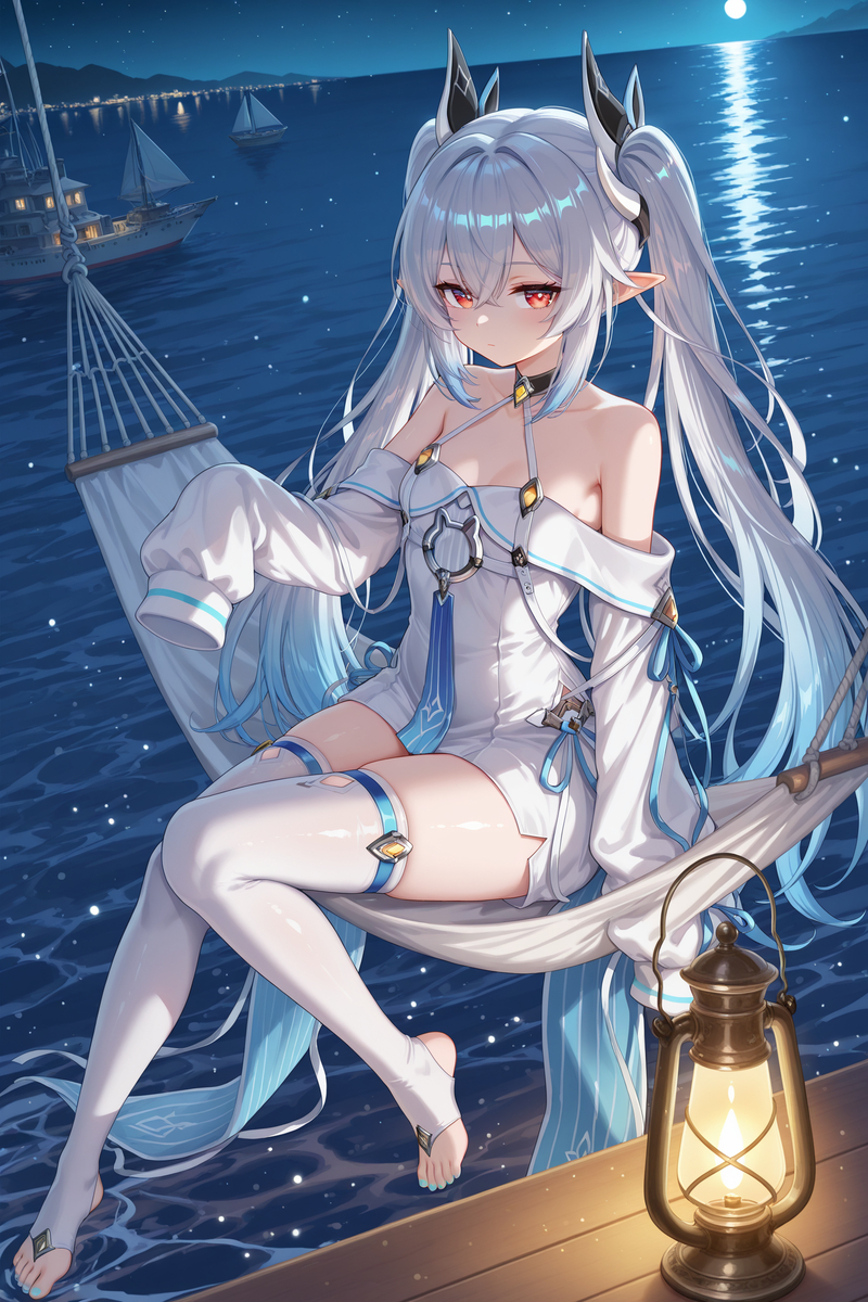 海边熟睡-pixiv插画-作品交流服务