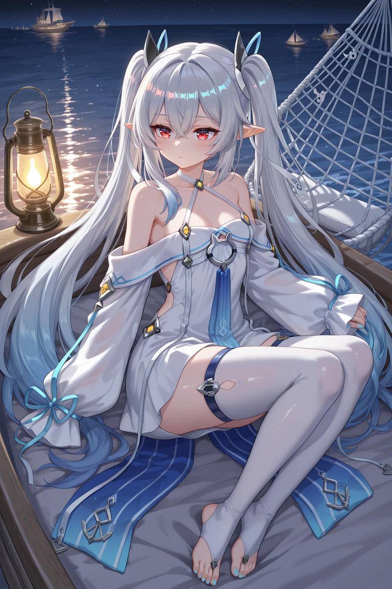 海边熟睡-pixiv插画-作品交流服务