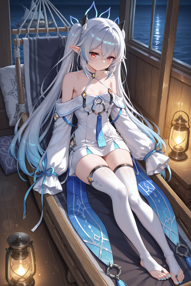 海边熟睡-pixiv插画-作品交流服务