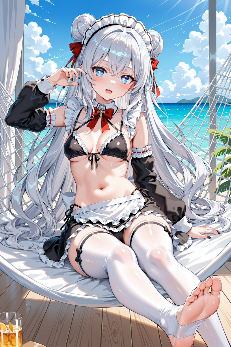 图片[6]-恶毒女仆装（总觉得差点意思，直到加点红色）-pixiv插画-作品交流服务