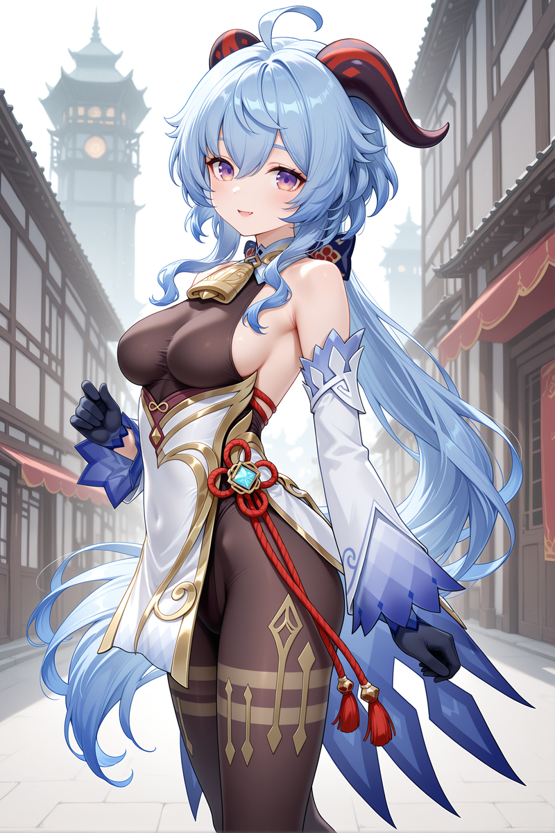 甘雨（运动前的准备）-pixiv插画-作品交流服务