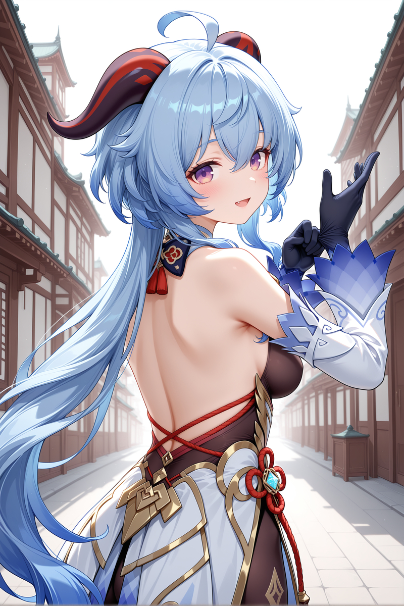 甘雨（运动前的准备）-pixiv插画-作品交流服务