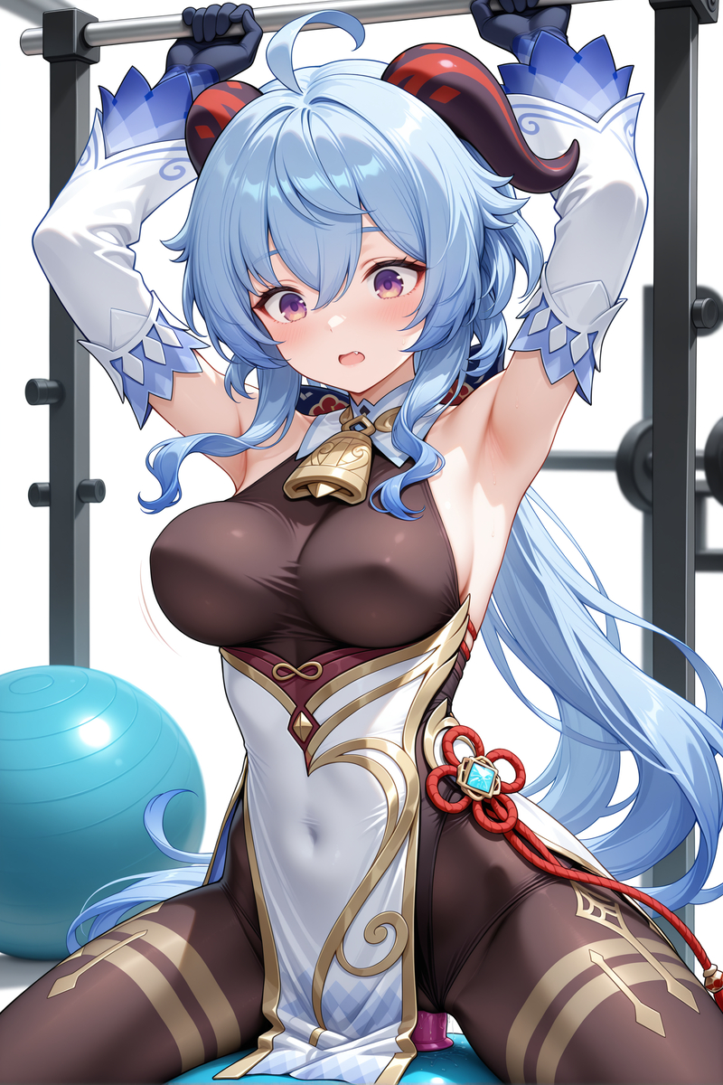 甘雨：这不对吧（健身后）-pixiv插画-作品交流服务