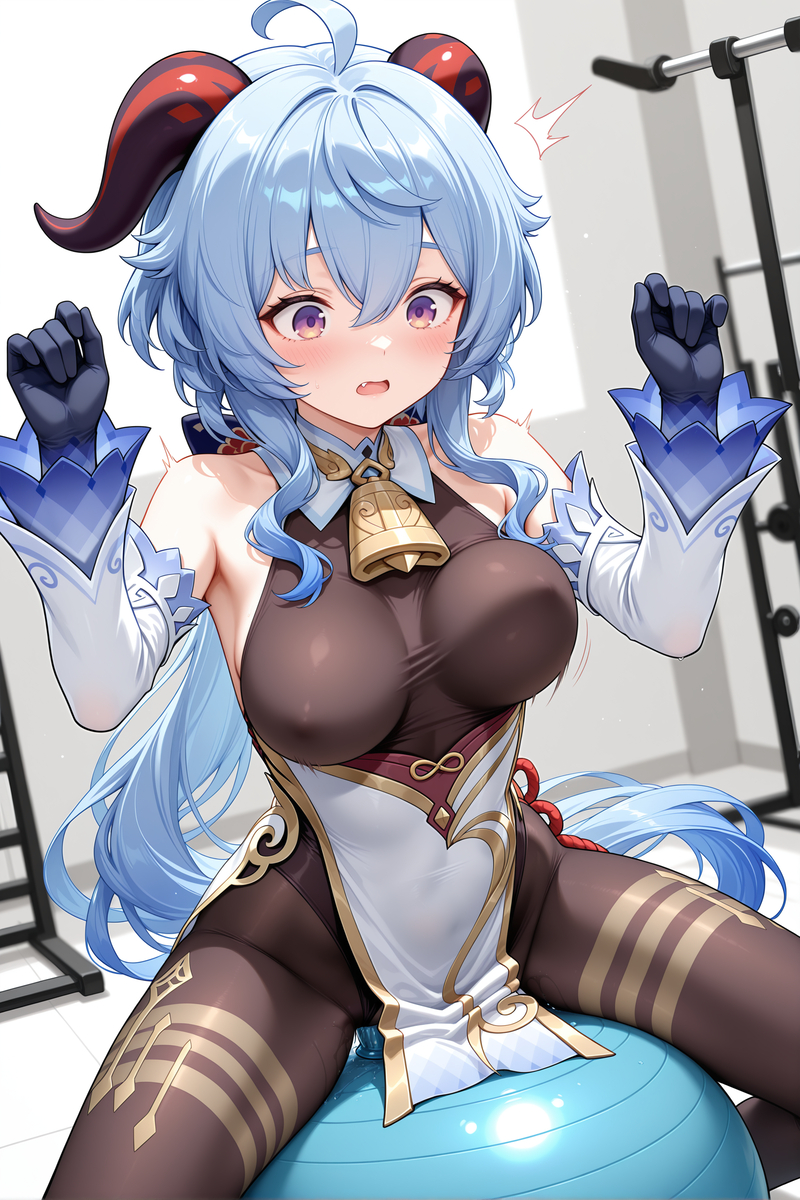 甘雨：这不对吧（健身后）-pixiv插画-作品交流服务