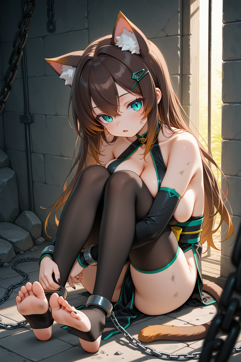 猫猫被抓住了-pixiv插画-作品交流服务