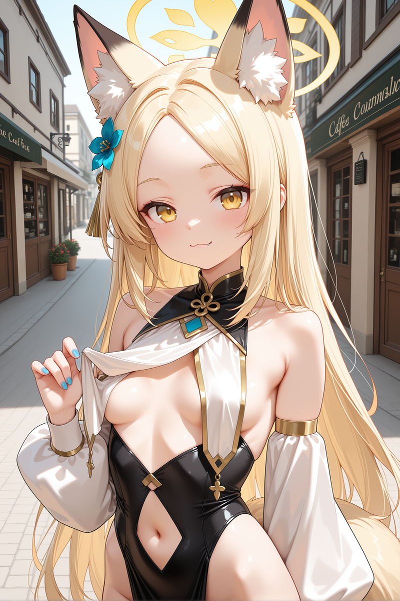 揉揉狐狸胸-pixiv插画-作品交流服务