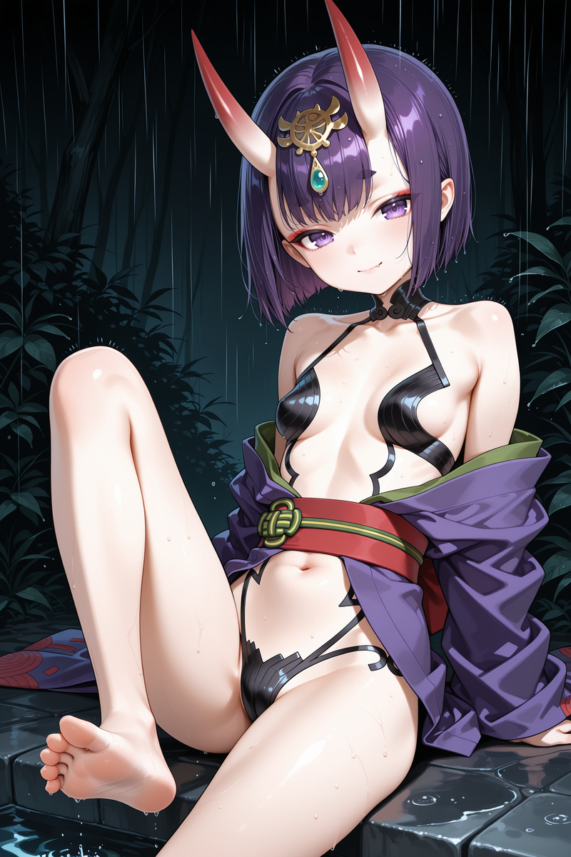 酒呑童子-pixiv插画-作品交流服务