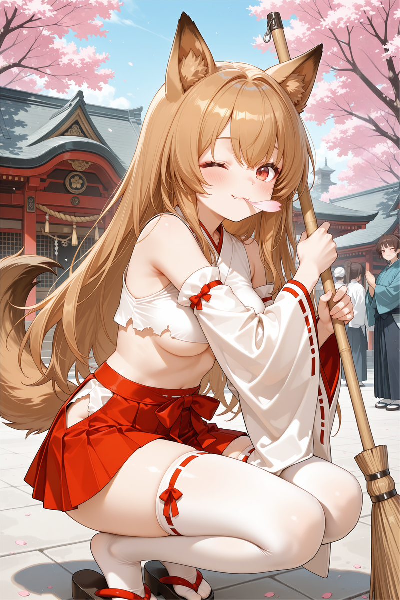 刻俄柏巫女服-pixiv插画-作品交流服务