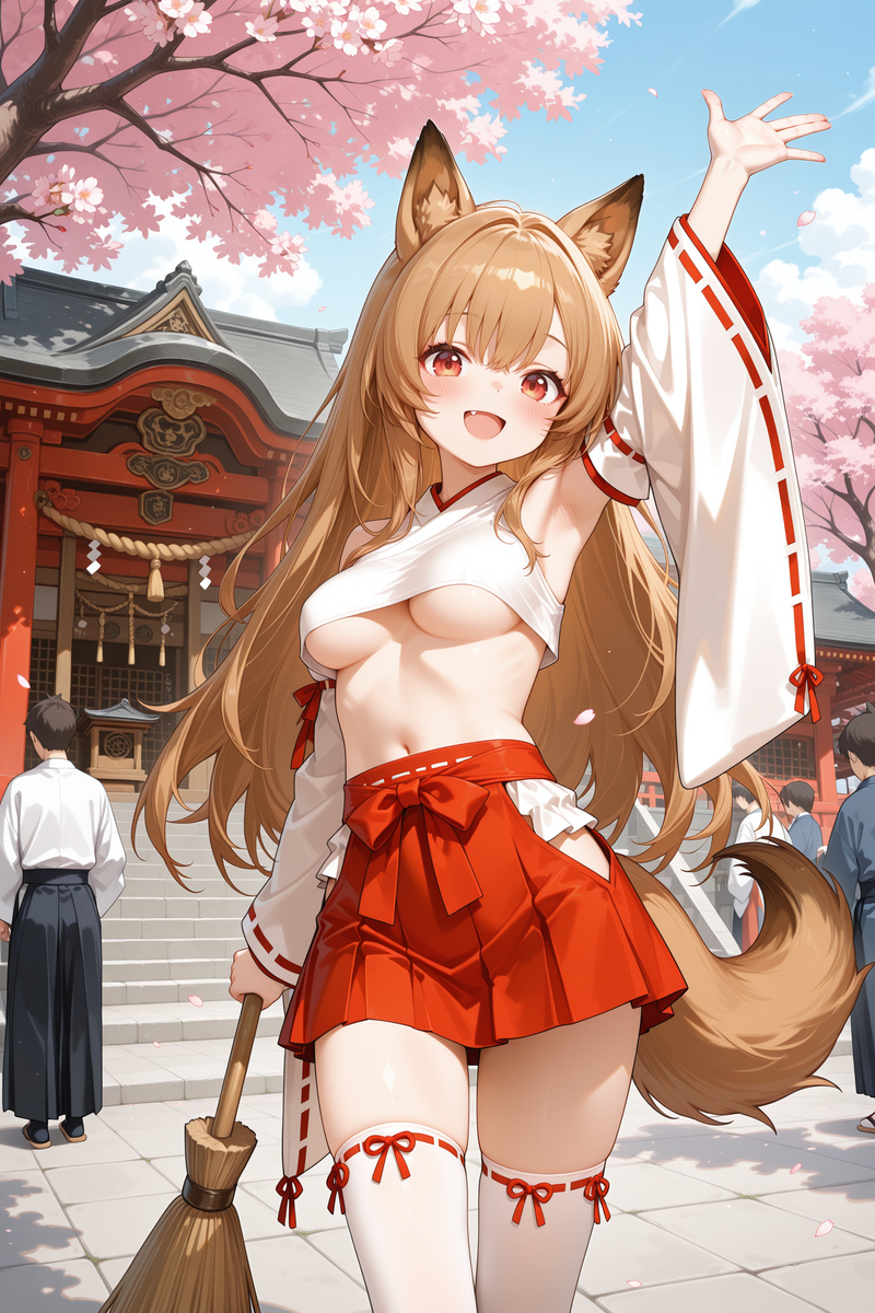 刻俄柏巫女服-pixiv插画-作品交流服务