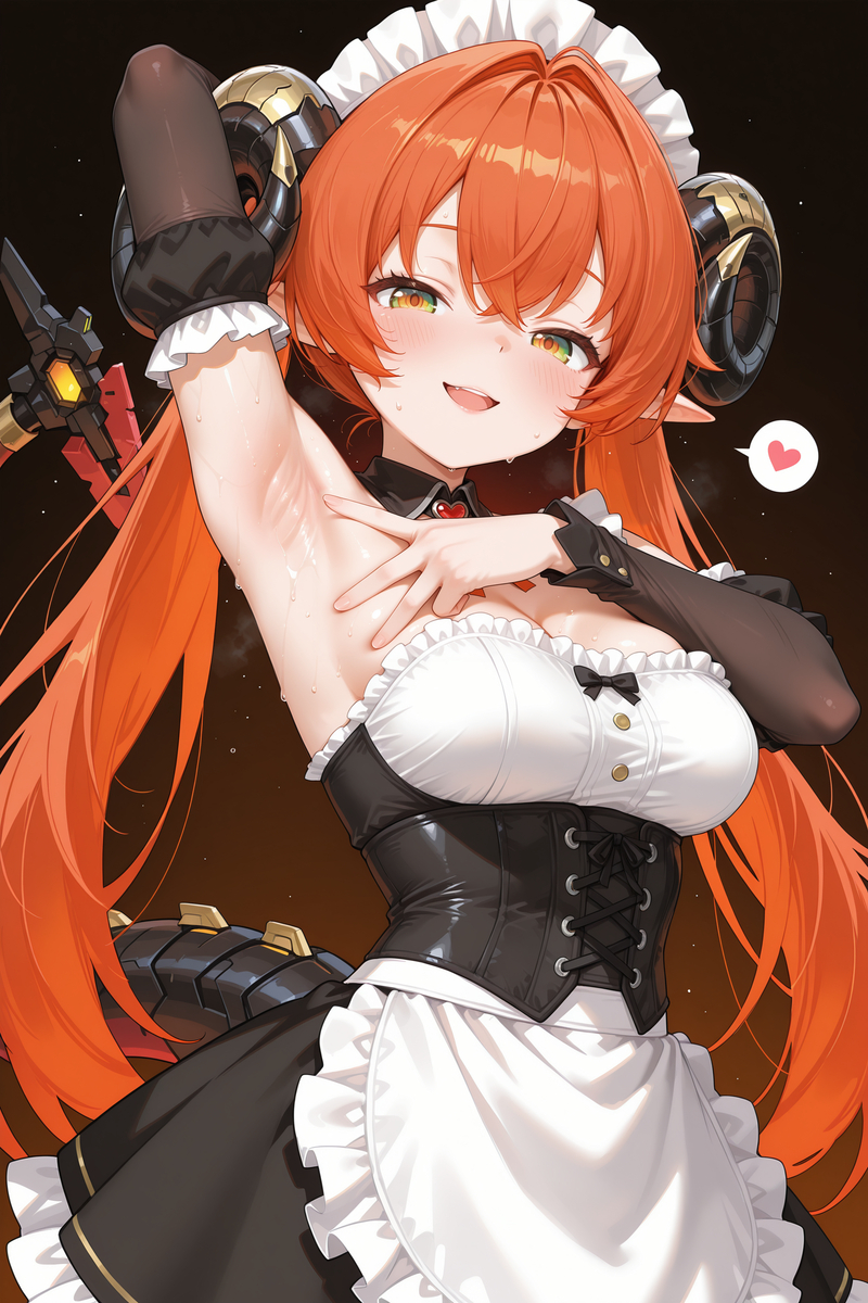 奥菲斯女仆装-pixiv插画-作品交流服务