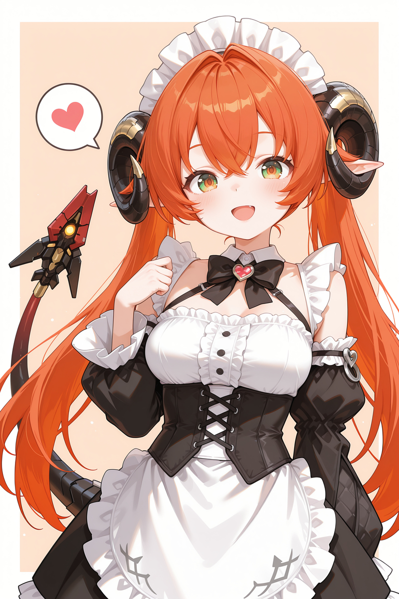 奥菲斯 女仆装-pixiv插画-作品交流服务