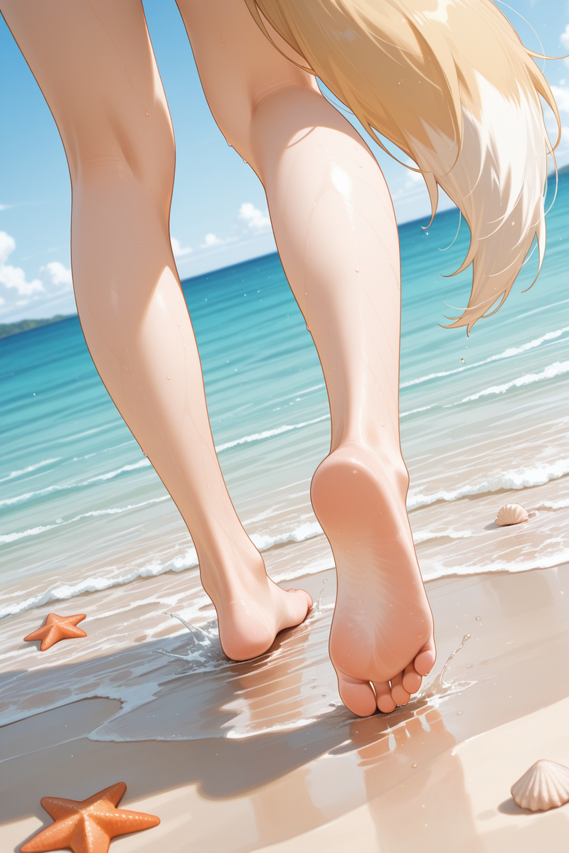 海边散步-pixiv插画-作品交流服务