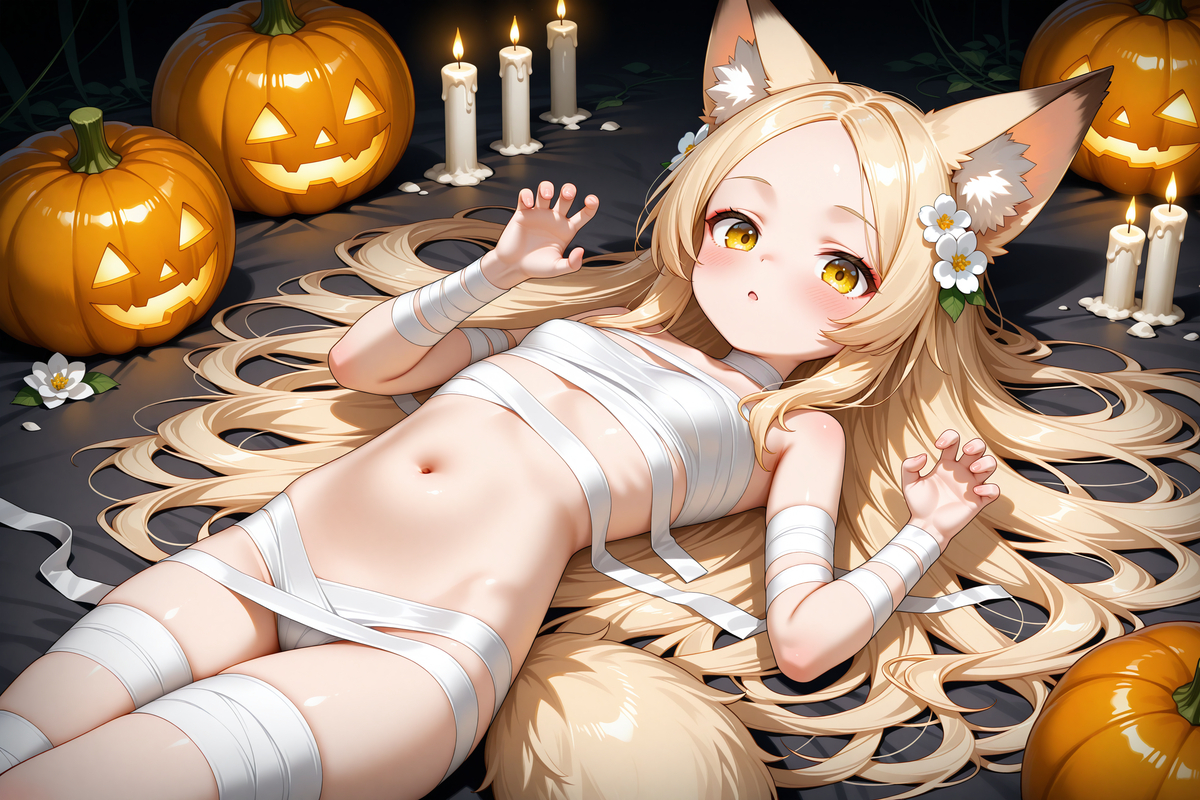 万圣节狐狐-pixiv插画-作品交流服务