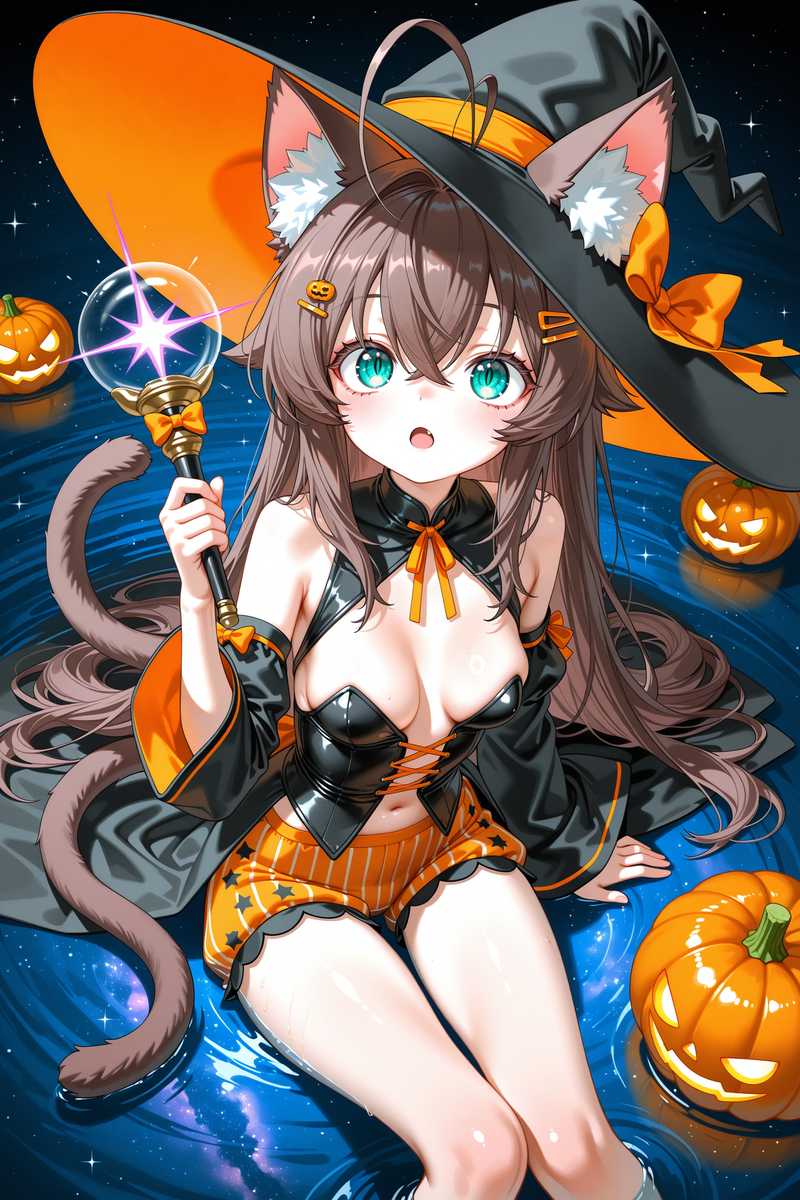 万圣节猫猫-pixiv插画-作品交流服务