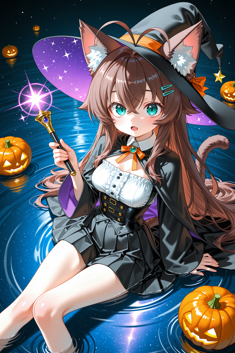 万圣节猫猫-pixiv插画-作品交流服务