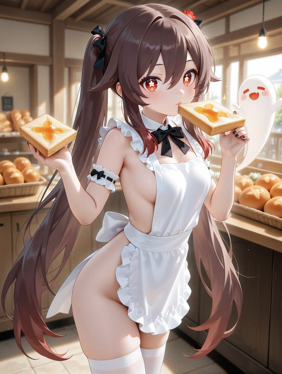 胡桃女仆装-pixiv插画-作品交流服务