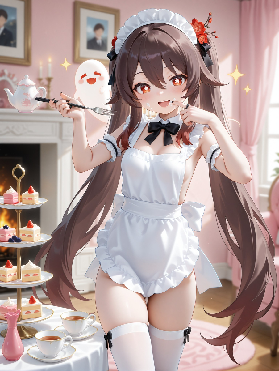 图片[5]-胡桃女仆装-pixiv插画-作品交流服务