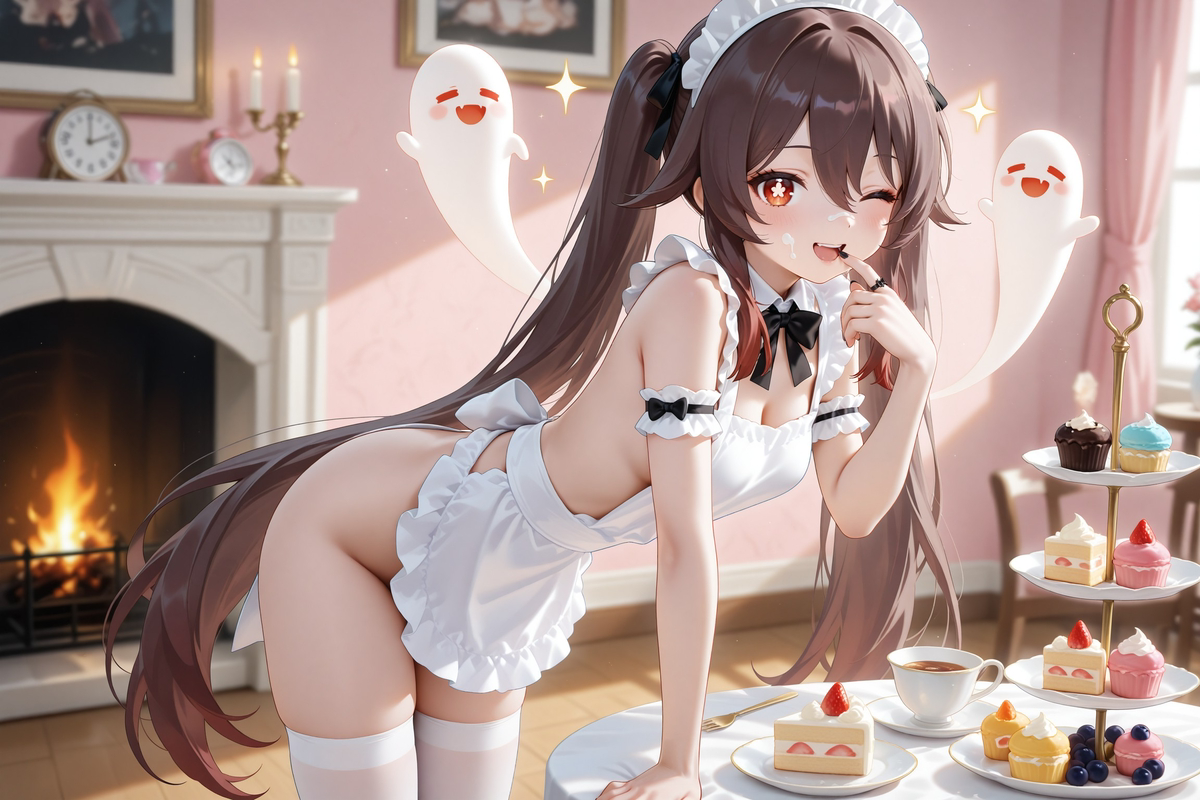 图片[6]-胡桃女仆装-pixiv插画-作品交流服务