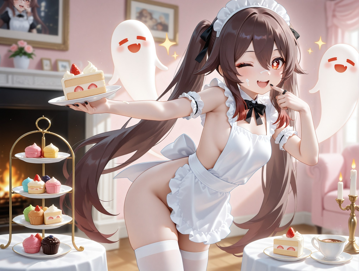 图片[7]-胡桃女仆装-pixiv插画-作品交流服务