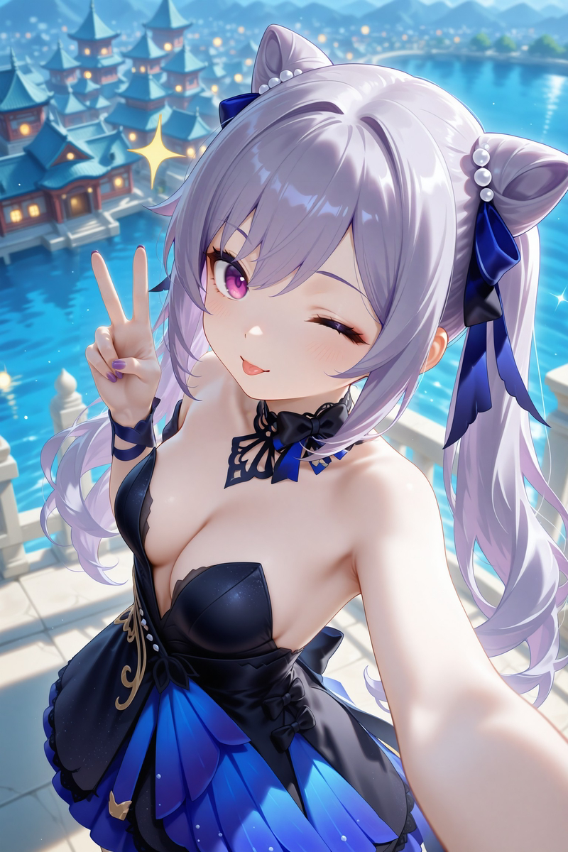 刻晴-pixiv插画-作品交流服务