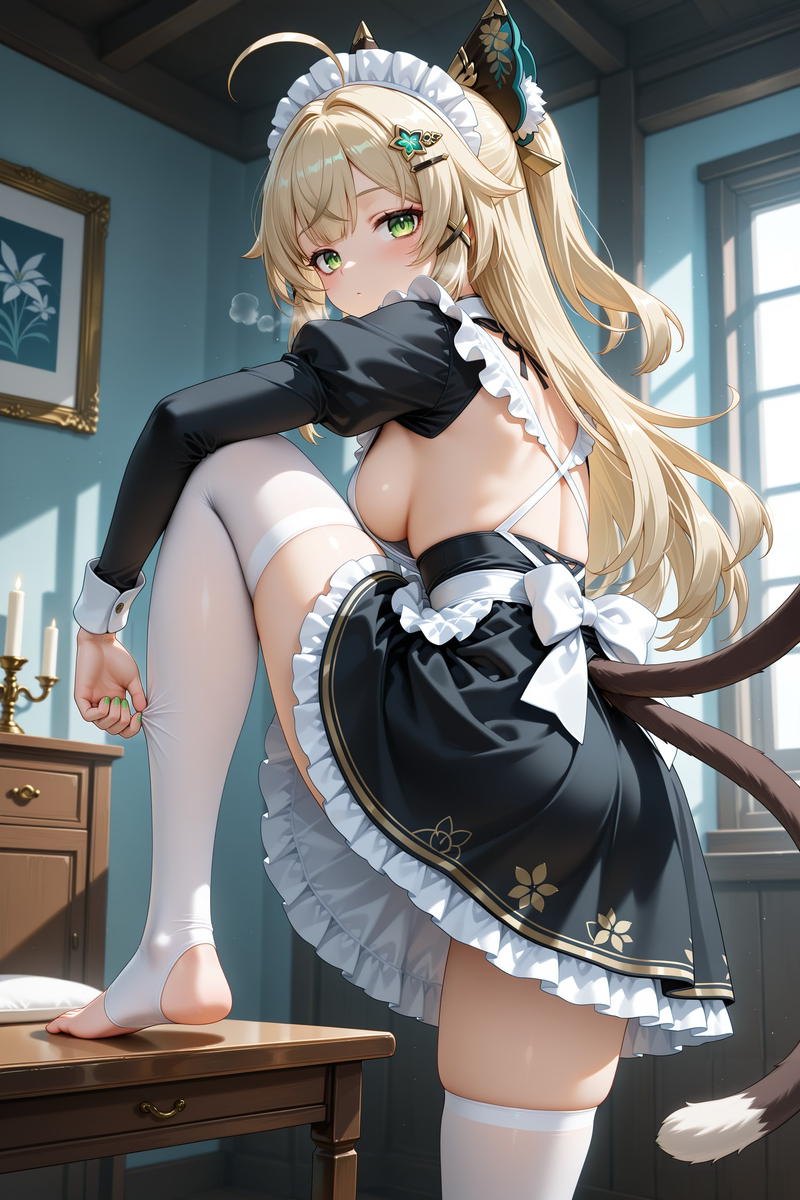 綺良々女仆-pixiv插画-作品交流服务