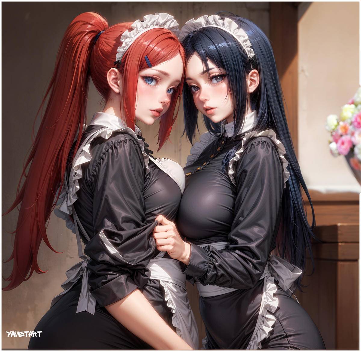 Mikoto & Kushina #3-pixiv插画-作品交流服务