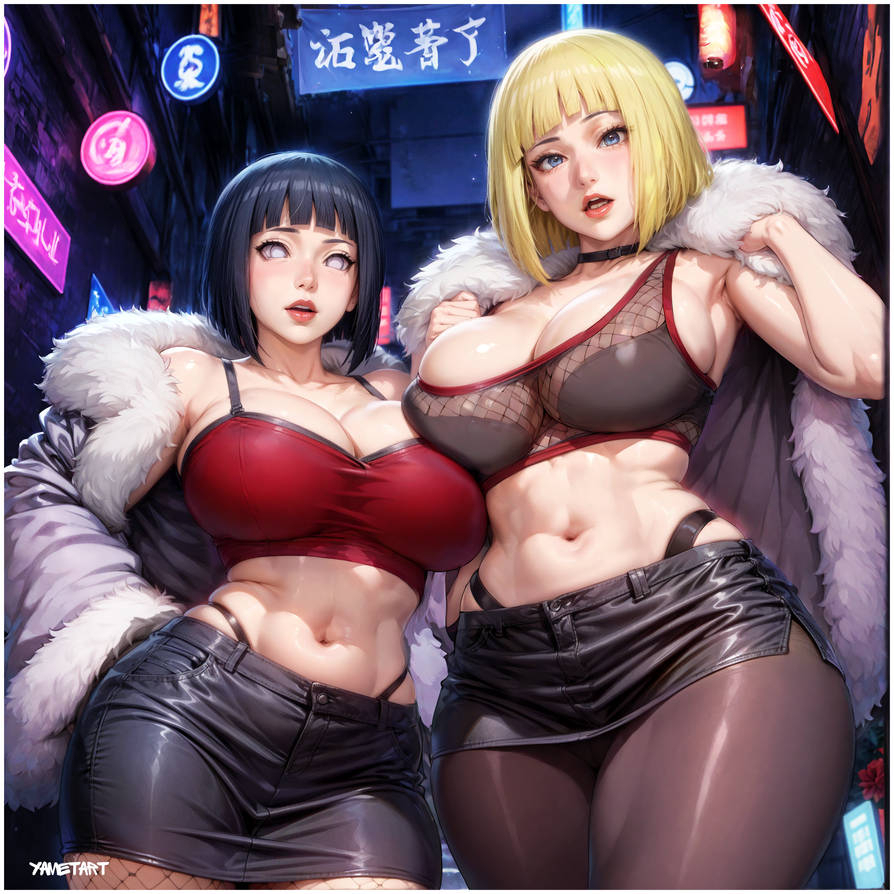 Meeting Hinata and Samui-pixiv插画-作品交流服务