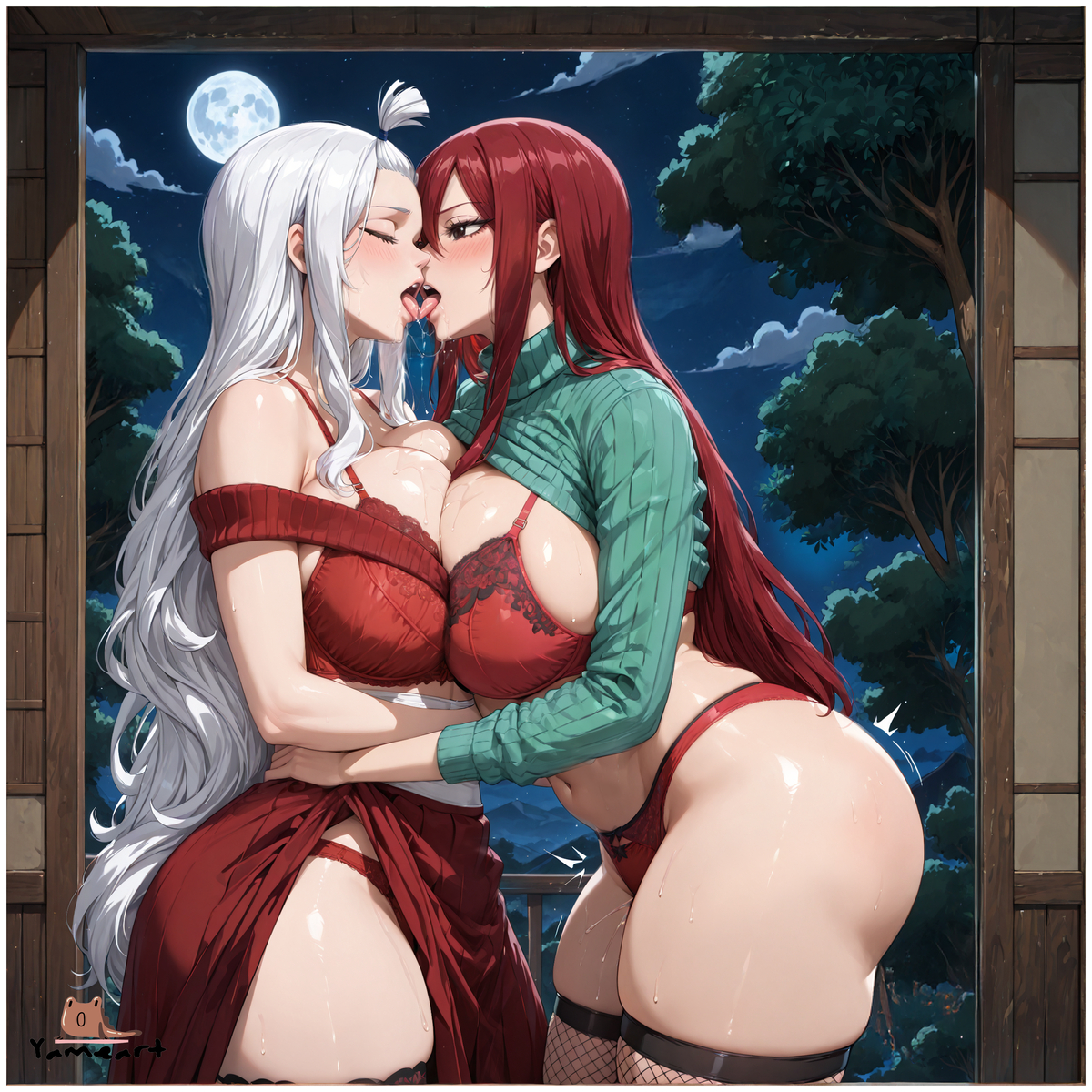 Erza or Mira?-pixiv插画-作品交流服务