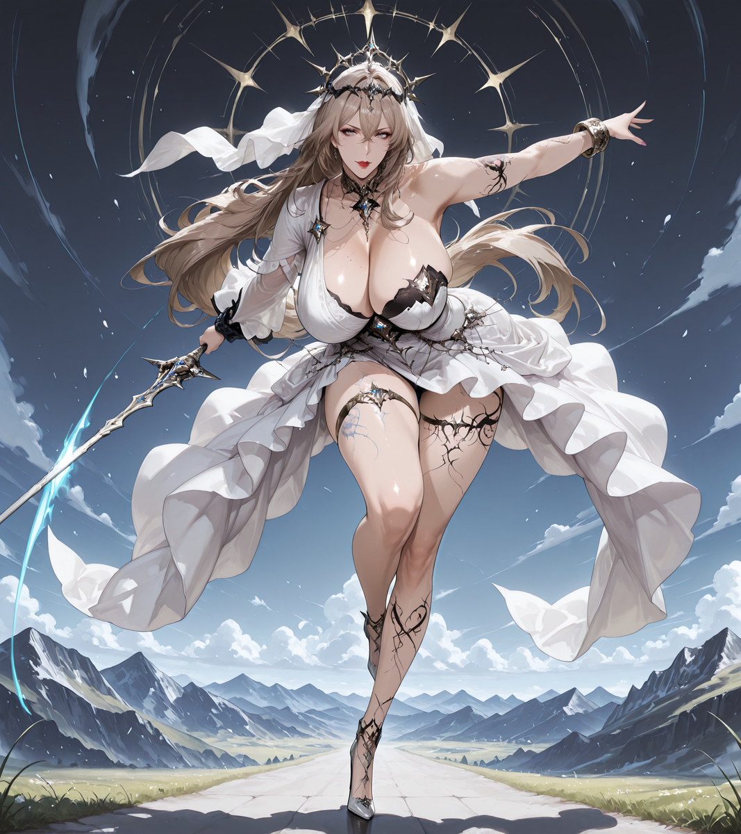 好像是个二游的角色 不认识但是纹身挺好看的-pixiv插画-作品交流服务