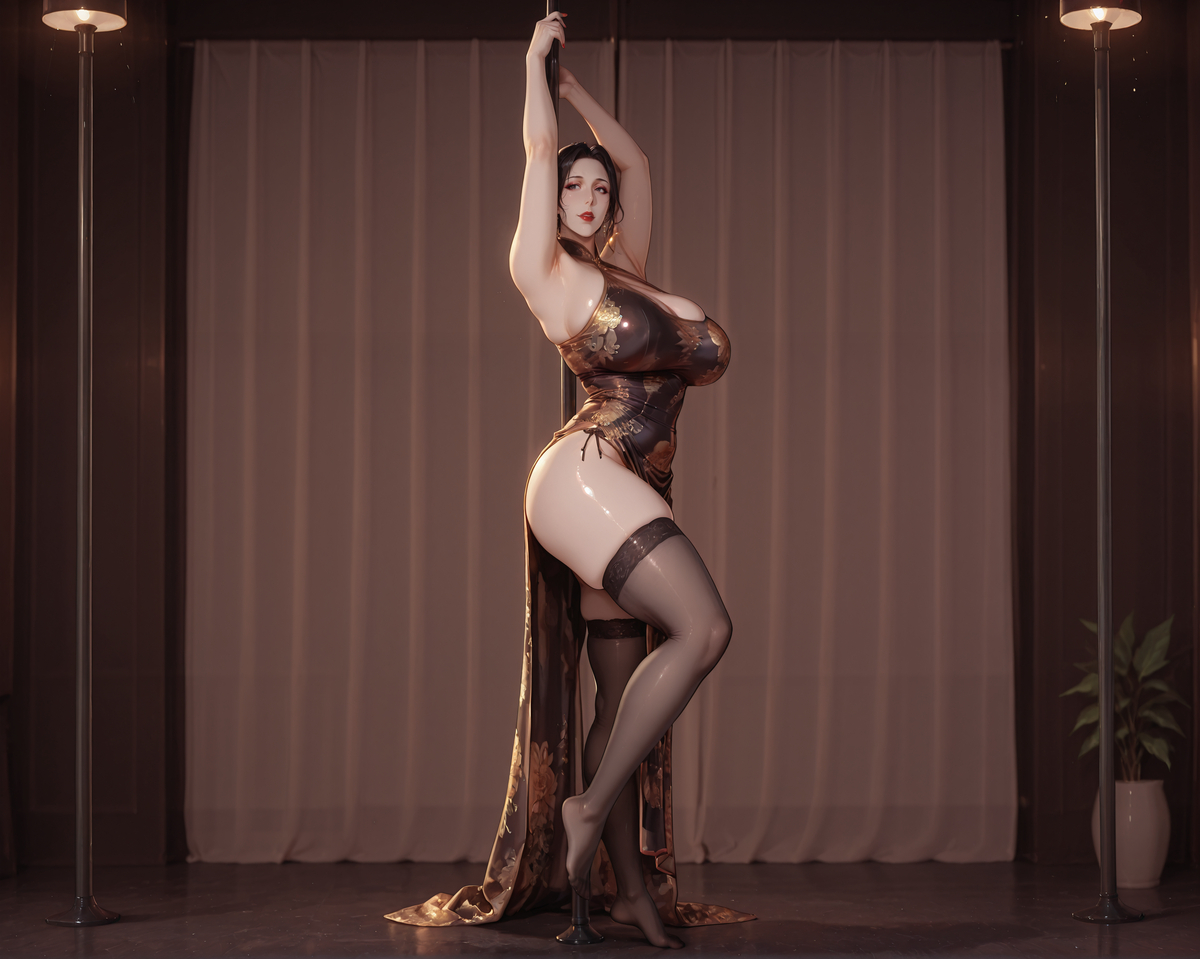 我发现人物倒立AI就不知道角色的脸在哪了，修脸节点就会失效！-pixiv插画-作品交流服务