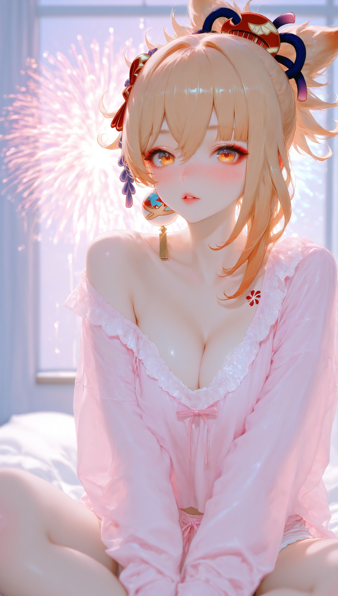 宵宫-pixiv插画-作品交流服务