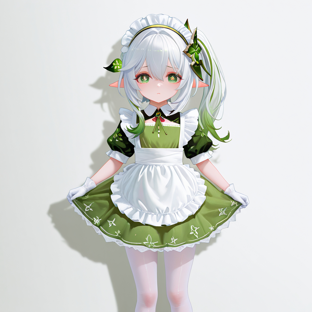 图片[11]-纳西妲——白丝小女仆-pixiv插画-作品交流服务