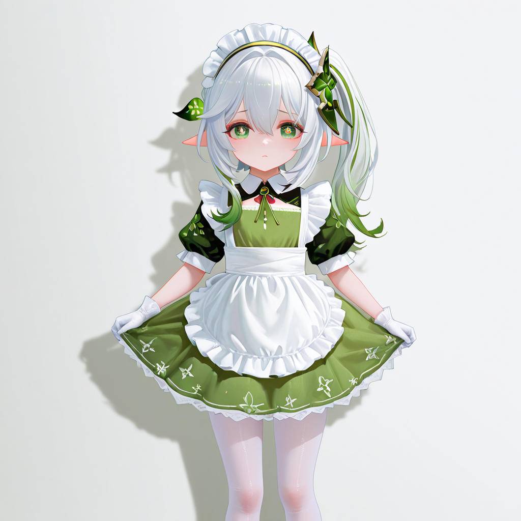 图片[11]-纳西妲——白丝小女仆-pixiv插画-作品交流服务