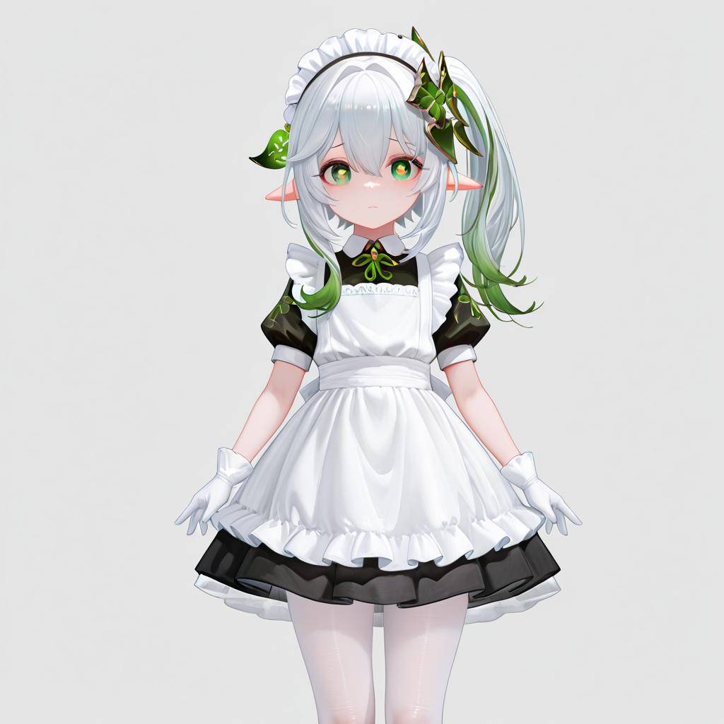 图片[6]-纳西妲——白丝小女仆-pixiv插画-作品交流服务